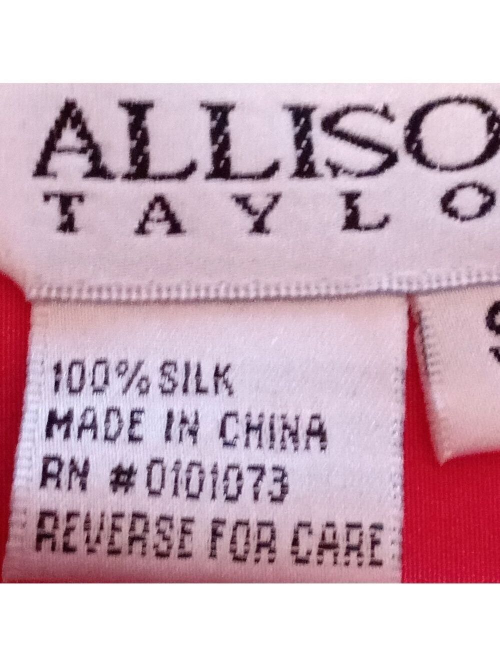 Allison Taylor Silk Top Coral Size Small - Picture 5 of 7